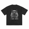 J'ai la Rage Chauve-souris Grunge Y2K Déjanté Meme T-shirt Manches Courtes 100% Coton
