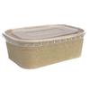 Niche Plus Disposable Containers with Lids, Unbleached, Lunch Box Containers, 750ml, Pack of 10