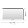 Rechargeable LED Makeup Mirror for Car - Sun Visor Vanity Mirror with 3 Adjustable Light Modes, Portable Cosmetic Mirror for Auto Use