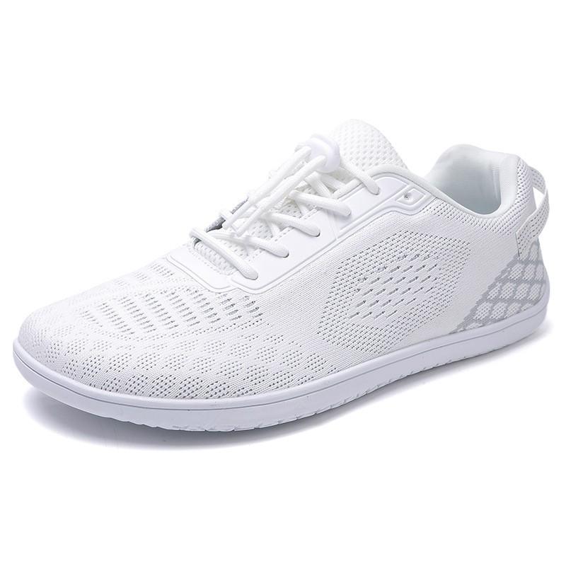 Unisex Wide Toe Box Barefoot-Style Running Shoes Breathable Flyknit Mesh Sneakers Walking Gym