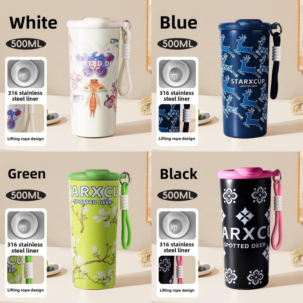 Style Travel Mug With Double Drink Lid And Vacuum Insulation For Office Or Outdoor Use