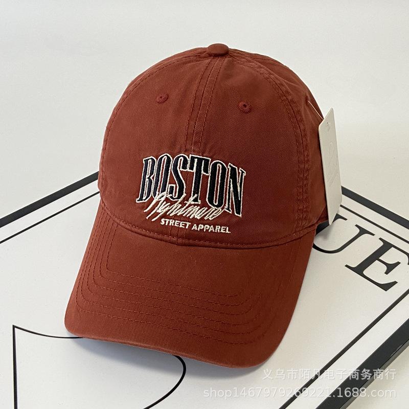 Amerikan moda harf nakışlı yumuşak üst beyzbol şapkası erkek hip hop sokak kişilik şapkası ilkbahar ve yaz güneş şapkası çocuklar