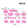 Universal Anti Dust Plug for Notebook 16pcs Silicone Cover Stopper Laptop Dustproof Type C RJ45 USB Interface Waterproof Cover