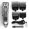 1PC new retro oil head electric push clipper bald head engraving gradual change LCD digital display rechargeable hair salon electric fader