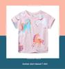 European & American Girls' Round Neck Cotton T-shirt - Summer Short Sleeve