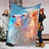 1pc Lion Art Outdoor Blanket, Soft And Comfortable Blanket, Casual Warm Outdoor Blanket, Good Birthday Gift Yy251201160