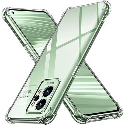 Realme GT 2 Pro GT Neo 3T 5G Neo 3 5G 2T Neo 2 5G Kalın Darbeye Dayanıklı Yumuşak Silikon Telefon Kılıfı C55 C35 C33 C31 için Şeffaf Kılıf