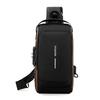 Men's Fashion Trend Simple Business Trip Commuting Bag Daily Versatile Contrasting Design Chest Bag
