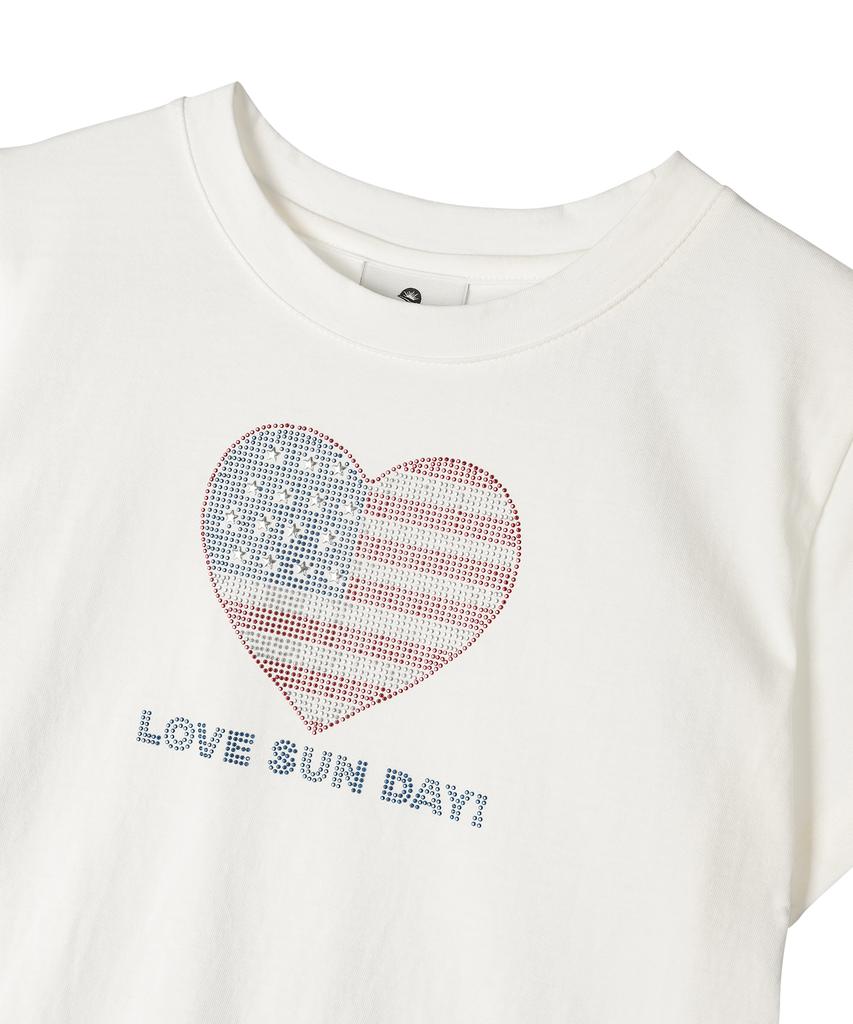 SUNDAY FRUIT MARKET W) Love Sun Tee Ivory