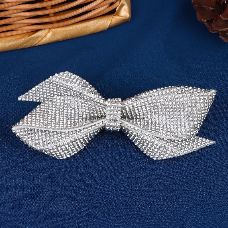 Luxury Rhinestone Brooches For Women Unisex Pearl Bow Knot Pins Banquet Party Backpack Gifts Jewelry Accessories