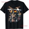 Funny Vintage Cat Airplane Pilot T Shirt  Vintage Washed Unisex Homme Slightly Fashion Graphic Soft Streetwear