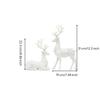 Deer Figurine with Floral Relief Nature-Inspired for Tabletop