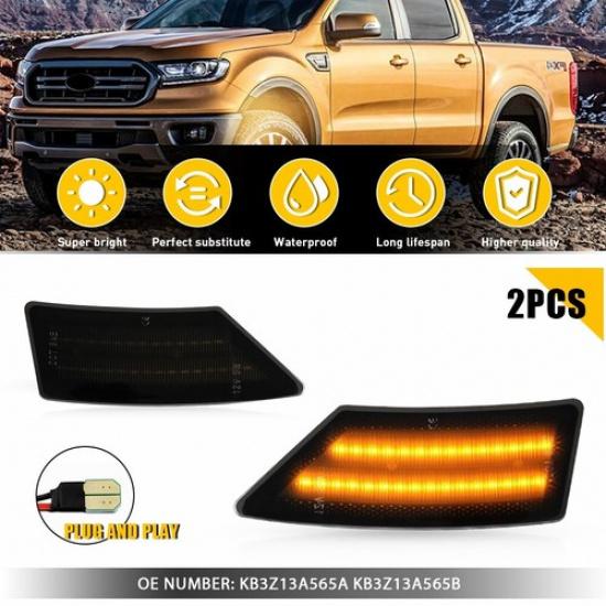 LED Fender Side Marker Light Front Bumper Signal Lamps For - Ford Ranger