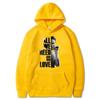 Autumn Letter "All We Need Is Love" and Singer Pattern Printed Hoodies Casual Sports Long Sleeved Men's and Women's Unisex Hooded Sweatshirts