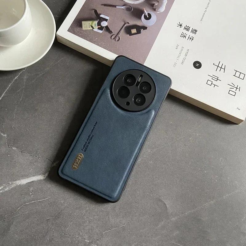 Magnetic for Huawei Mate 60 50 Pro P60 Art P50 P40 P30 Nova 12 11i Case Leather Matte Soft Full Camera Protect Cover Shell Funda
