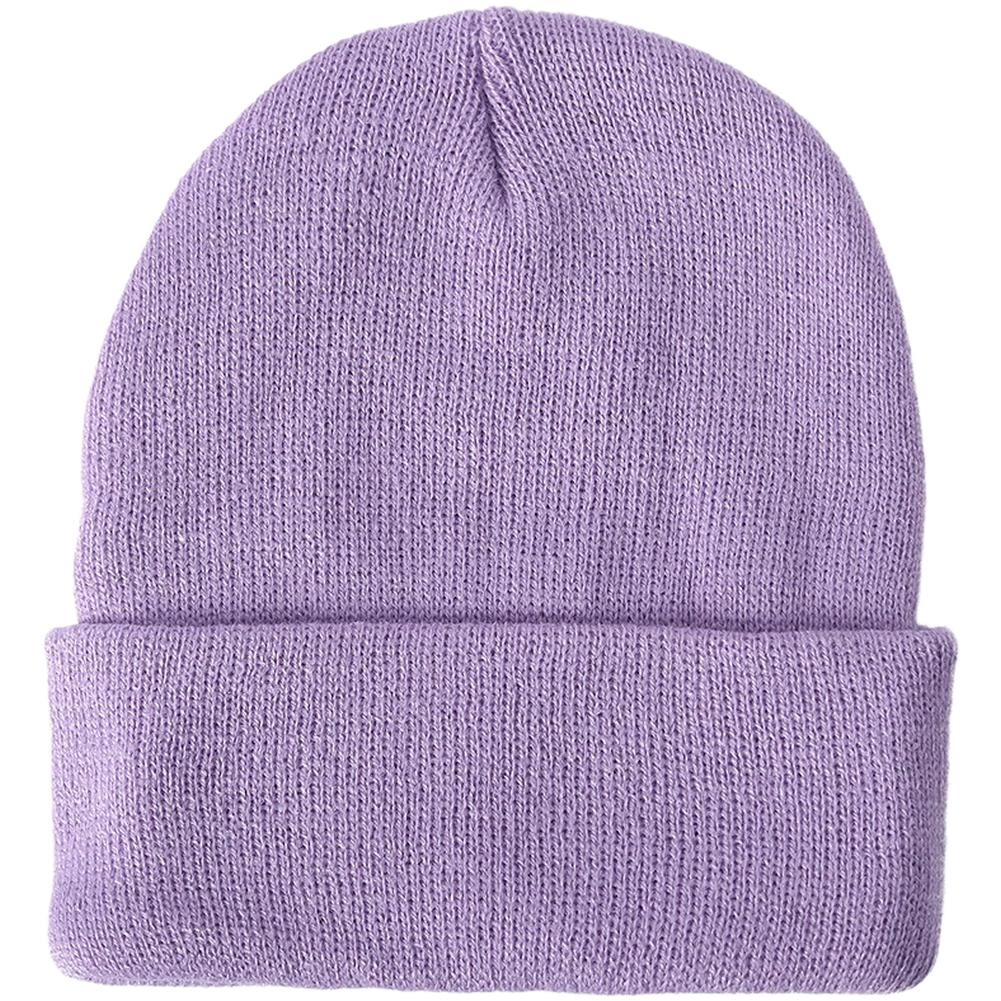 Breathable Fabric Fluorescent Colors Knitted Beanie Winter Dome Hat