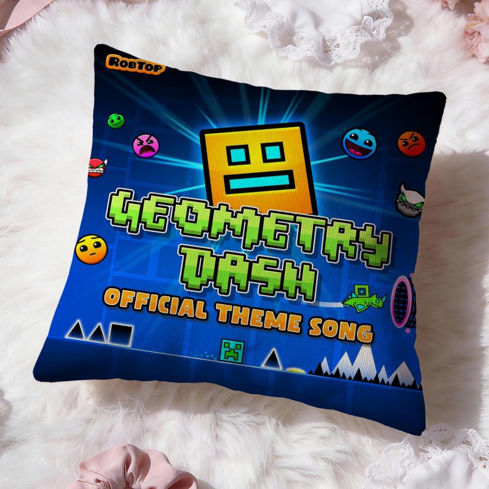 G-Geometry DashS Video Cushion Cover Premium Comfort Reversible Pillow Cove -Two In One Design for Any Room & Car Interior