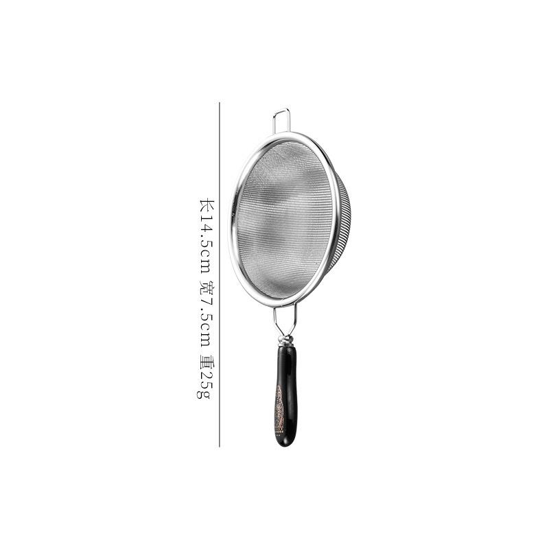 Stainless Steel 304 Tea Infuser & Strainer Set with Ceramic Filter Screen - Kung Fu Tea Accessories