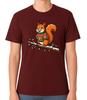 Pull de Noël Hiver Écureuil Pull Graphique T-Shirt Unisexe Mignon Tee de Fête