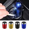 Car Ashtray with Lid Smell Proof Stainless Steel Blue Led Portable Ashtray Cup For Nismo Nissan Tiida Teana Skyline Juke X-trail