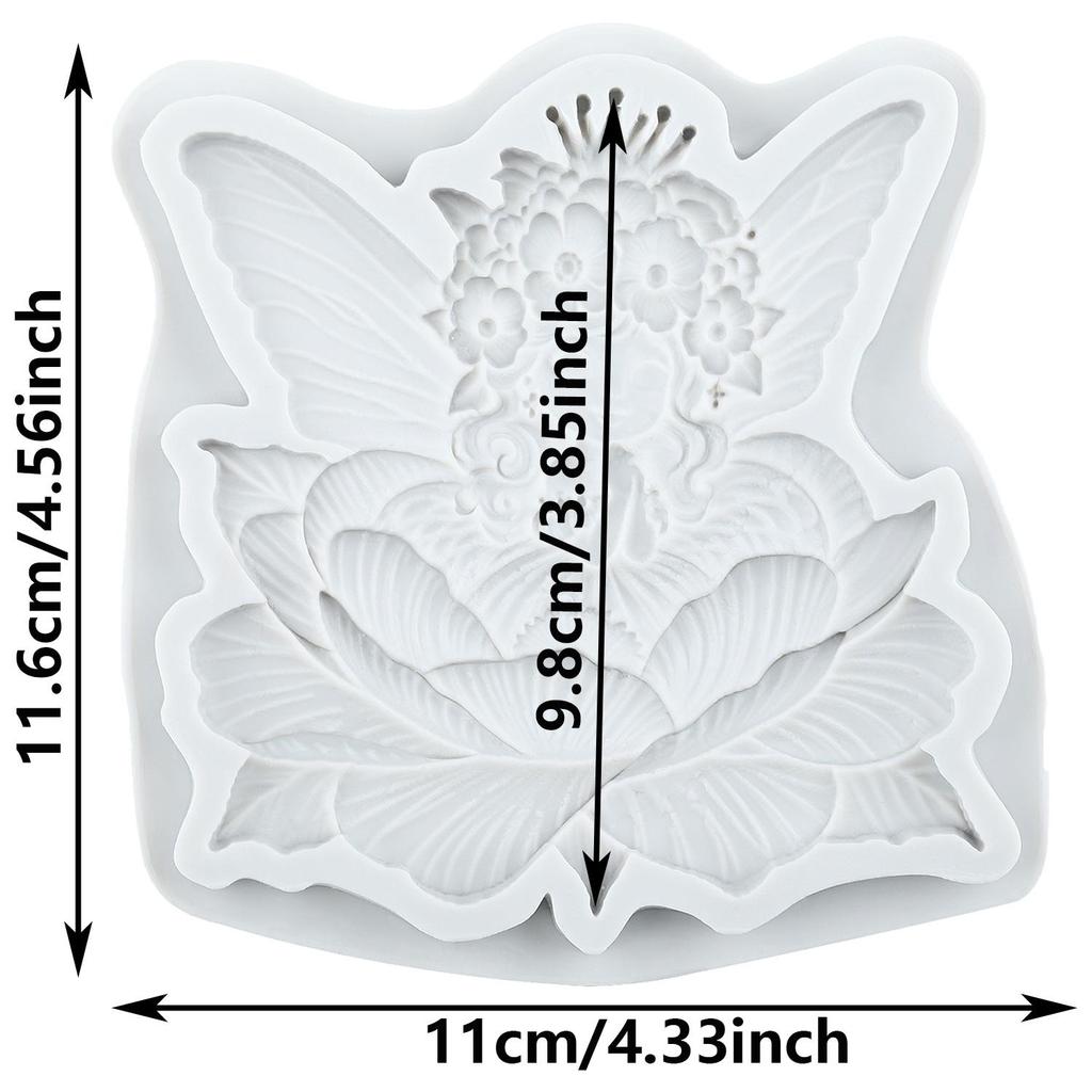 Květinová víla Silikonové formy Motýlí víla Fondánová forma Nástroje na zdobení dortů Topper na cupcake Čokoládová bonbónová řemesla Gumová pasta Polymerová hlína