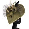 Popular European And American Hemp Yarn Headgear Bridal Hair Accessories Banquet Photo Gift Hat Feather Headgear