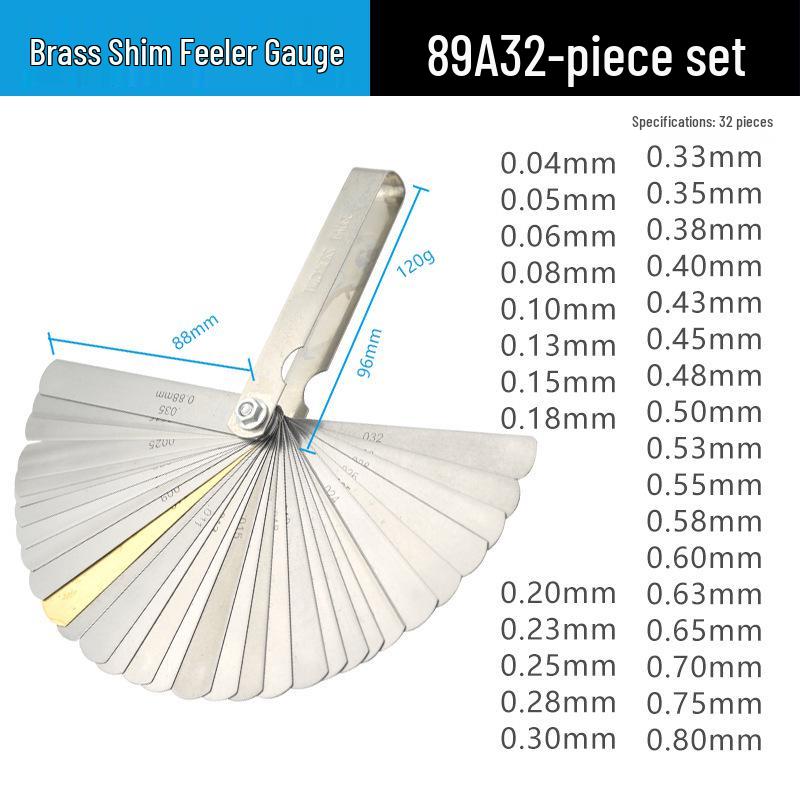 Stainless Steel High Precision Feeler Gauge for Valve Clearance Adjustment and Measurement