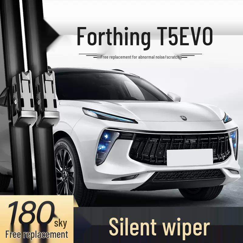 Frameless Wiper Strips for Dongfeng Fengxing T5EVO - Front & Rear Rubber Accessories Front Wiper Set