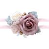 5Pcs Rose Wrist Corsages Wristband for Bridal and Bridesmaid, Wrist Corsages for Wedding Ceremony Anniversary Proms