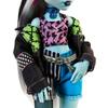 Monster High Frankie Jockey Doll In Denim Jacket and Includes Pet Dog Wattie and Accessories Including and Notebook Shorts, Backpack, Snacks,
