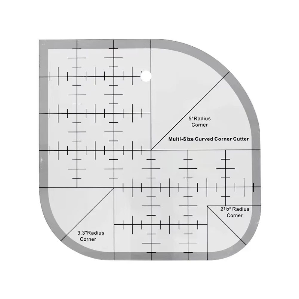Acrylic Patchworks Sewing Template Clear Scale Multifunctional Angle Ruler  DIY Crafts