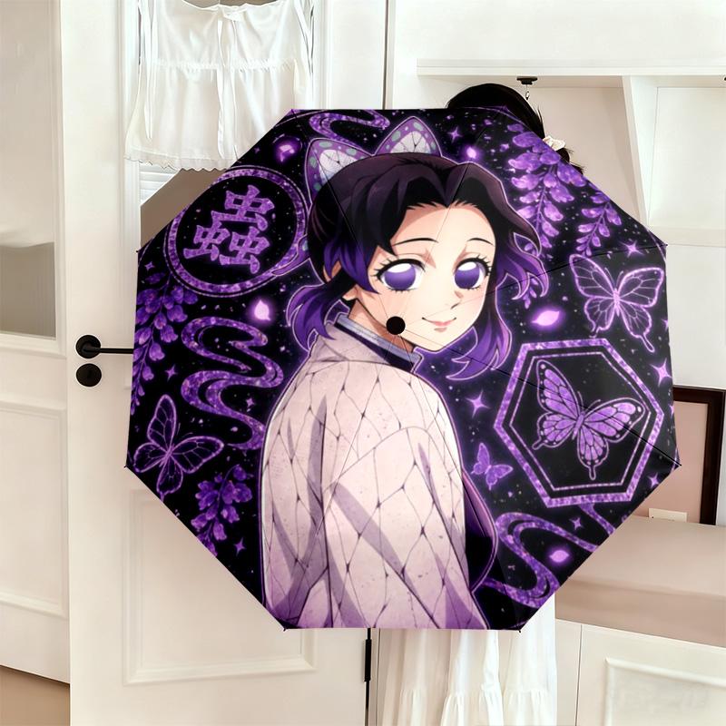 Japanese-style cartoon Demon Slayer Kamado Tanjiro & Kamado Nezuko umbrella including home travel and outdoor activities Multi functional umbrella 3