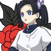 Hoja aniquiladora de fantasmas traje de cosplay anime Kamisaki Aoi disfraz de cosplay bordado morado Kamisaki Aoi