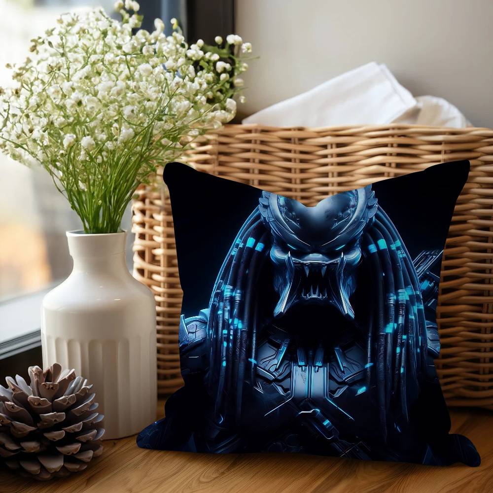 Кино P-Хищник Кленовый Дизайн Наволочка Счастливый Осенний Урожай Декор Праздничный Декор Наволочка 12x12Inch