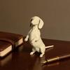 3d Printed Dachshund Figurine Modern Mini Dog Shape Sculpture DIY Coloring Animal