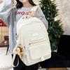 Schoolbag1011 Korean Version Simple Backpack Large Capacity Junior High School Boys and Girls Campus Schoolbag Wholesale Backpack Light