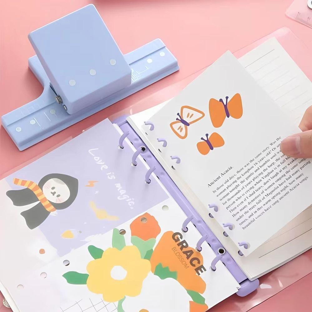 DIY Paper Hole Puncher 3 Holes Paper Binding Punch Hole Punching Machine  Book Binding