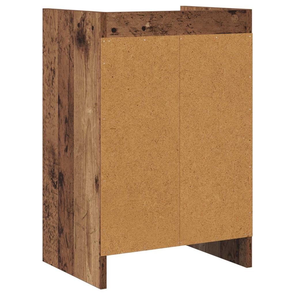 Nightstand Reclaimed Wood Look 40 x 30 x 60 cm Particleboard
