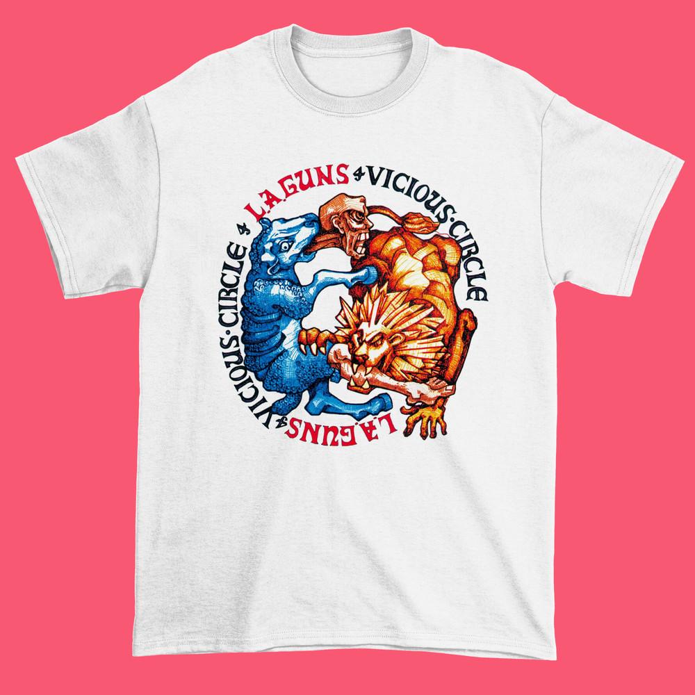 Vicious Circle Album LA Guns Band Cotton White S-234XL Men Women Tee Shirt Unisex T-Shirt S