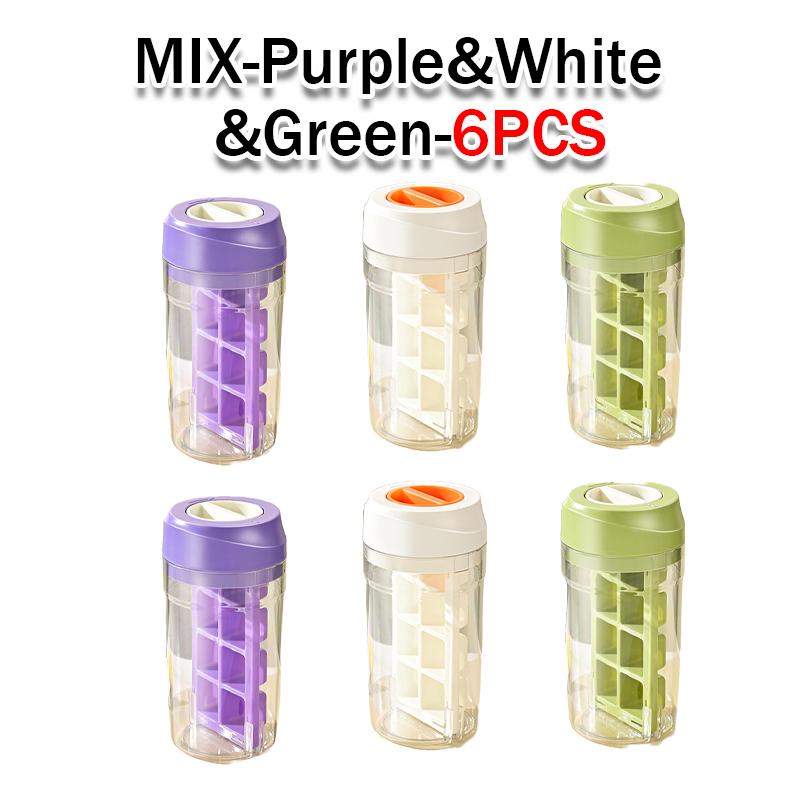 Ice Making Cup 8 Grids Ice Cube Mold Simple Portable Ice Making Cup Rotating De Icing Large Capacity Ice Storage Cup for Summer