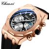 CHENXI Top Brand Luxury Watches for Men Multifunctional Chronograph Quartz Men Silicone Clock Luminous Relogio Masculino