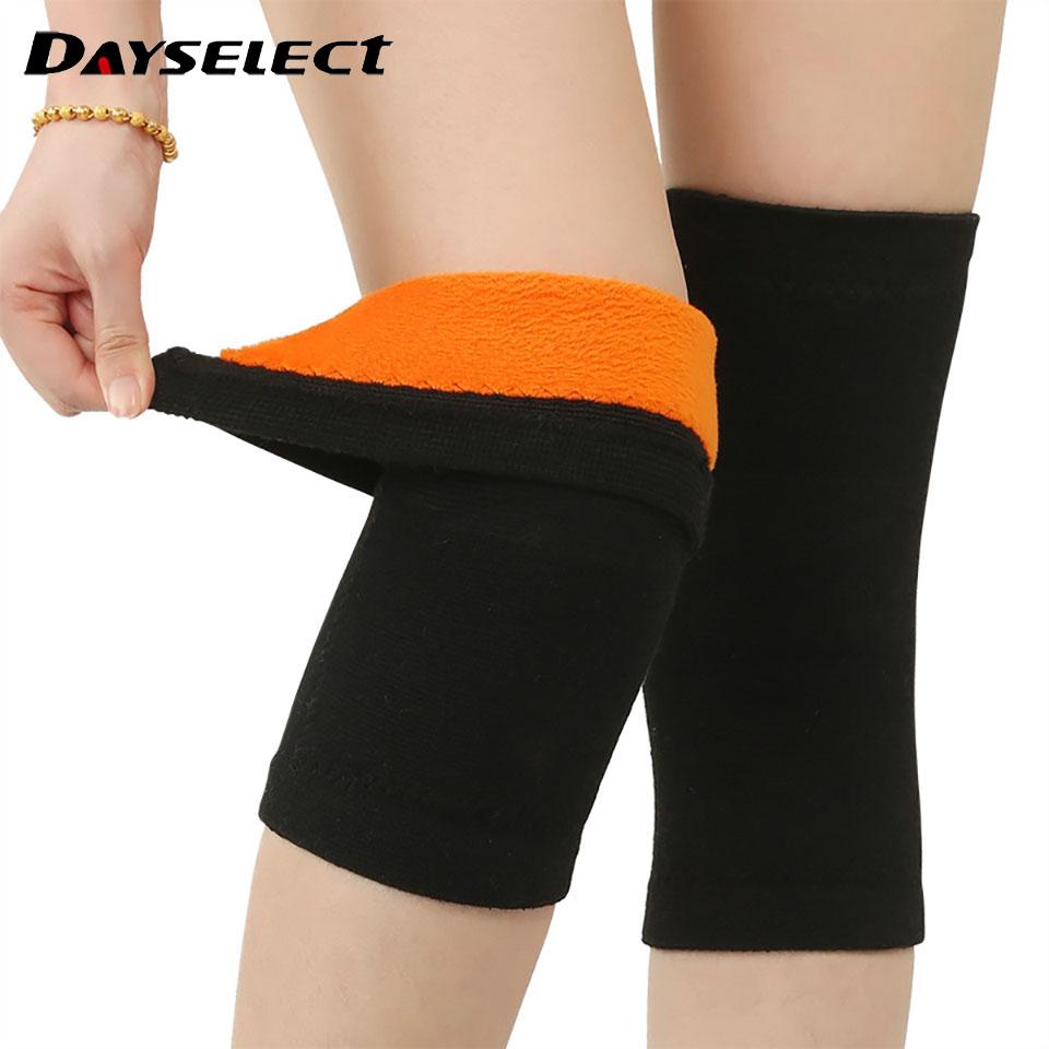1Pair Anti Cold Knee Pads Gold Velvet Arthritis Prevention Keep Warm Knee Support Breathable Thicken Kneepad