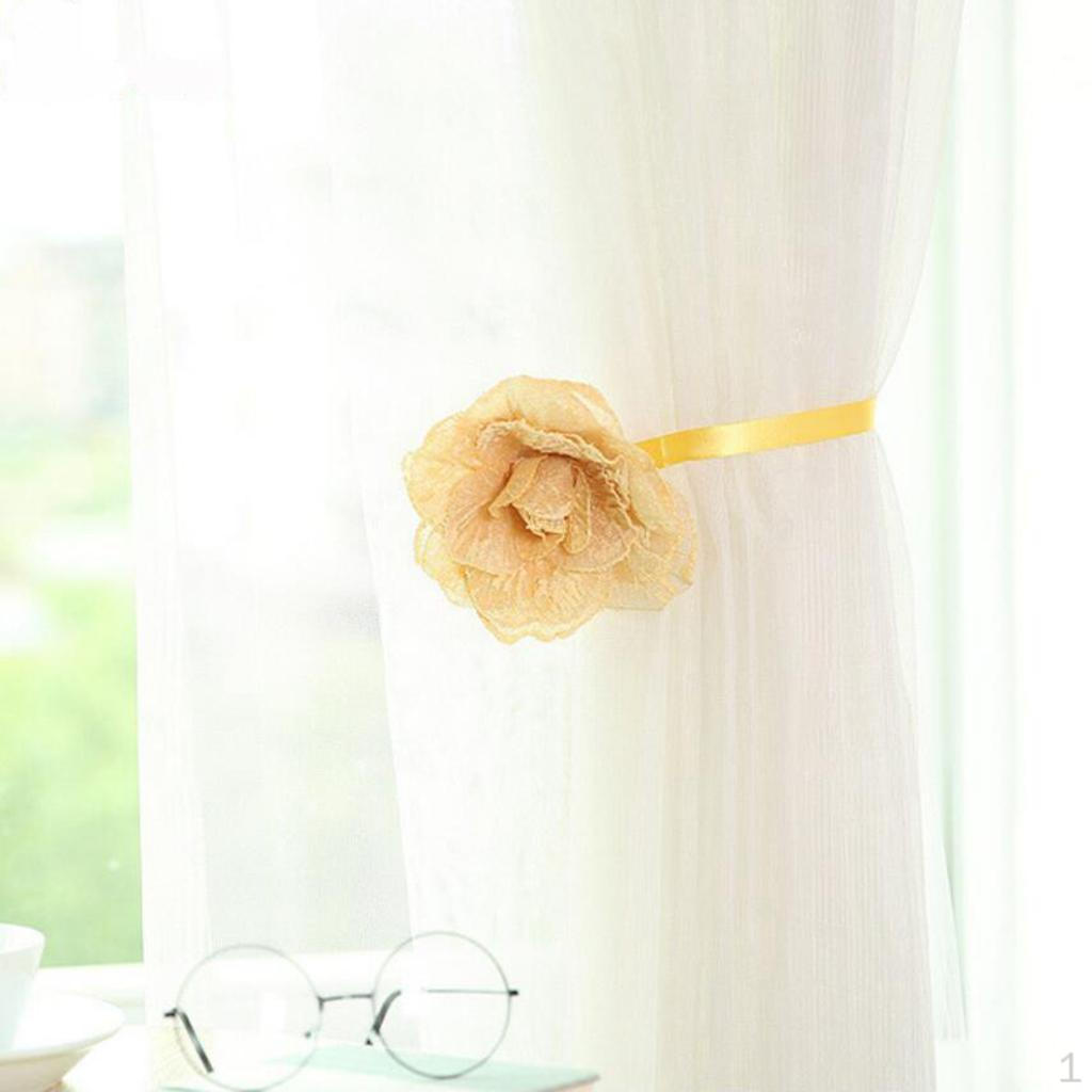 

Tie Backs Buckle For Curtains, Nets,Voiles Clip жовтий