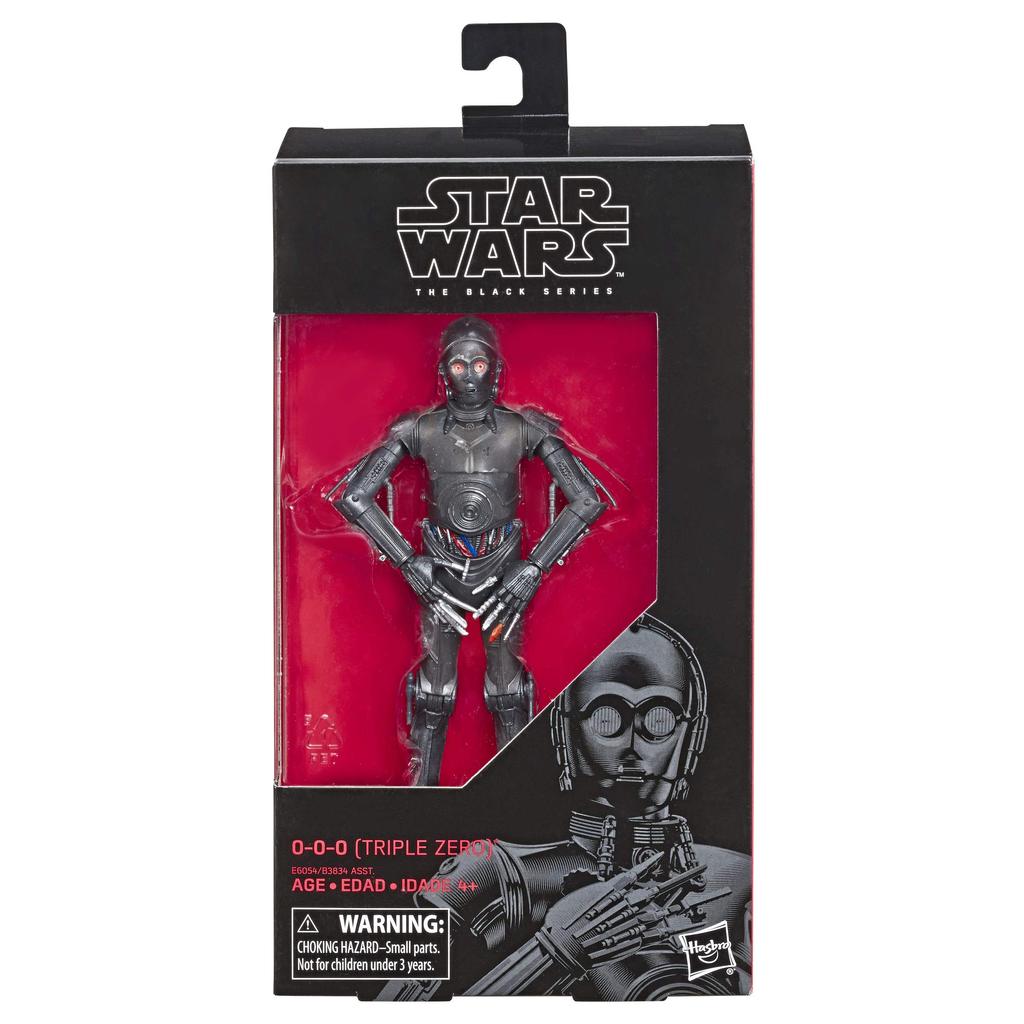 Hasbro Star Wars Black Series Collectible Action Figure Authentic 0-0-0 (Triple Zero) 6-inch (15cm) E6054,