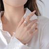 [JDE] Women's Pearl Ring, 8mm Genuine Pearl, 925 Sterling Silver, One Size Fits All, Elegant, Hypoallergenic, White Day Gift, Made in Japan
