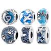 100% Copper Travel Charms Bead Fit 3Mm Original Bracelets Star Fish Round Charms Jewelry Making