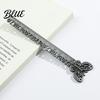 Classical Charm Bookmark Butterfly Ginkgo Ruler 2 in 1 Metal Measuring Page Marker