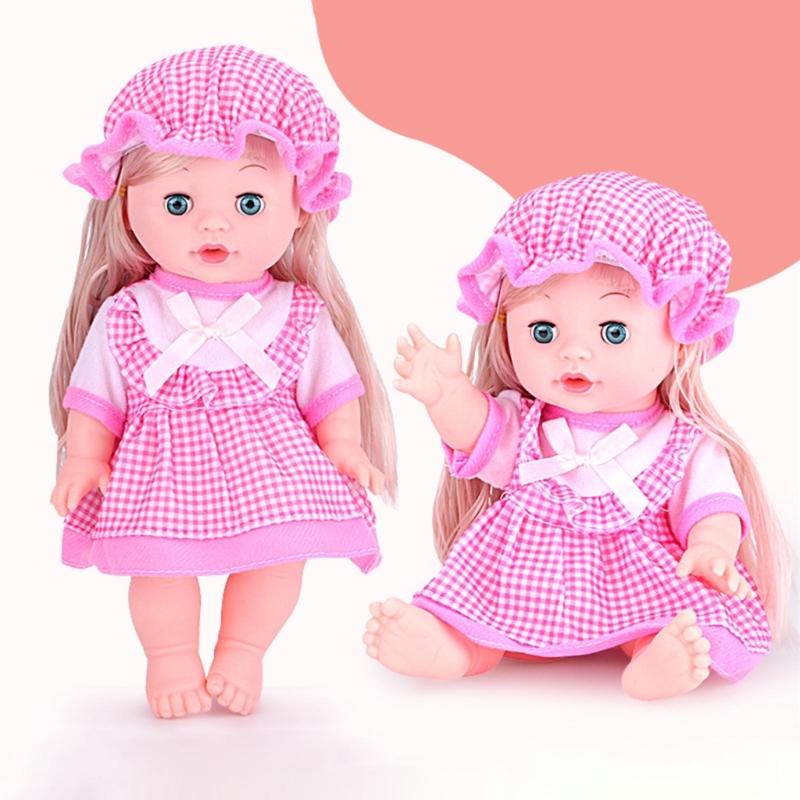 Reborn Baby Dolls Realistic Vinyl Body 13 inch Soft Baby Sleep Boy Girl with Clothing Gift Set for Ages 3years+