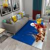 Cute Cartoon Santa Pattern Carpet Christmas Collection Living Room Bedroom Carpet Children's Room Hallway Bathroom Anti-Slip Rug