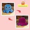 Reversible Cute Octopus Plush Toy - Expression Pillow & Birthday Gift for Girls